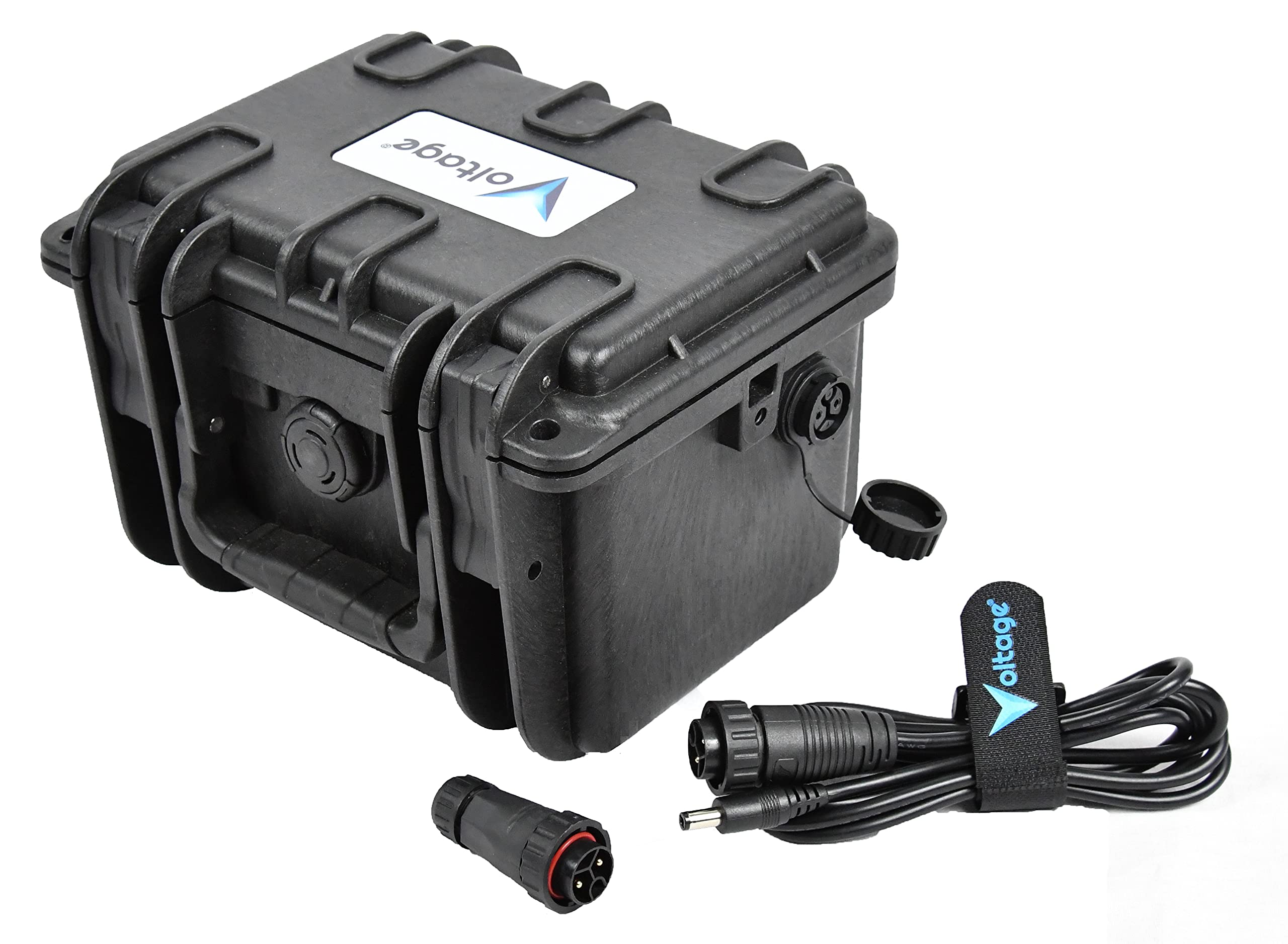Voltage Trail Camera and CCTV Battery Box V12S2T External Battery Case with Wildlife Camera Cable DC Connector