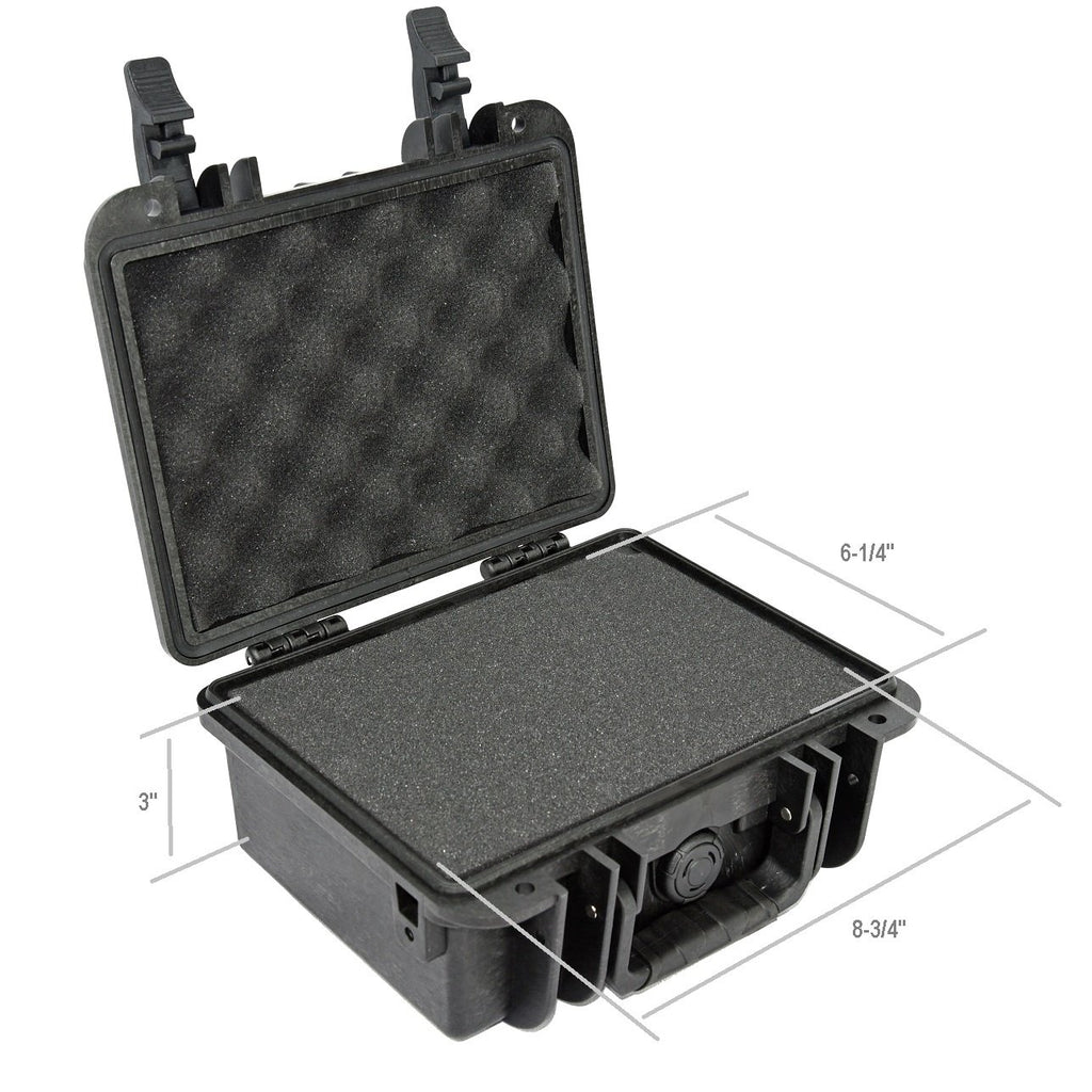 Elephant E120 Handgun Pistol Hard Case for Small to Medium Gun and Magazine Great for The Shooting Range, Safe Storage or Travel Fits Glock, Sig Sauer, Smith & Wesson M&p Under and More Under 8"