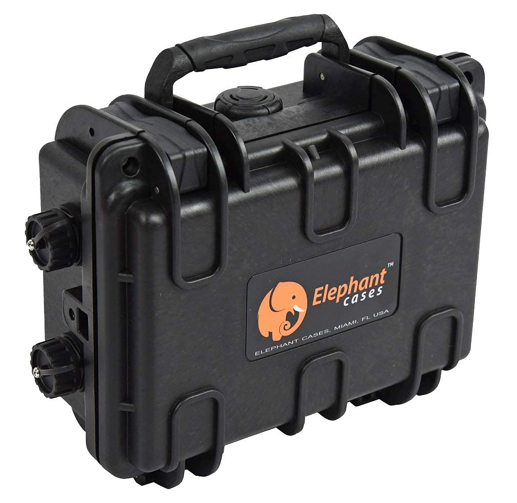 Elephant B095D2 Kayak Battery Box Waterproof Battery Enclosure for Powering GPS, Fish Finders, Led Lights, Aerator Pump (2 Pin Dual)