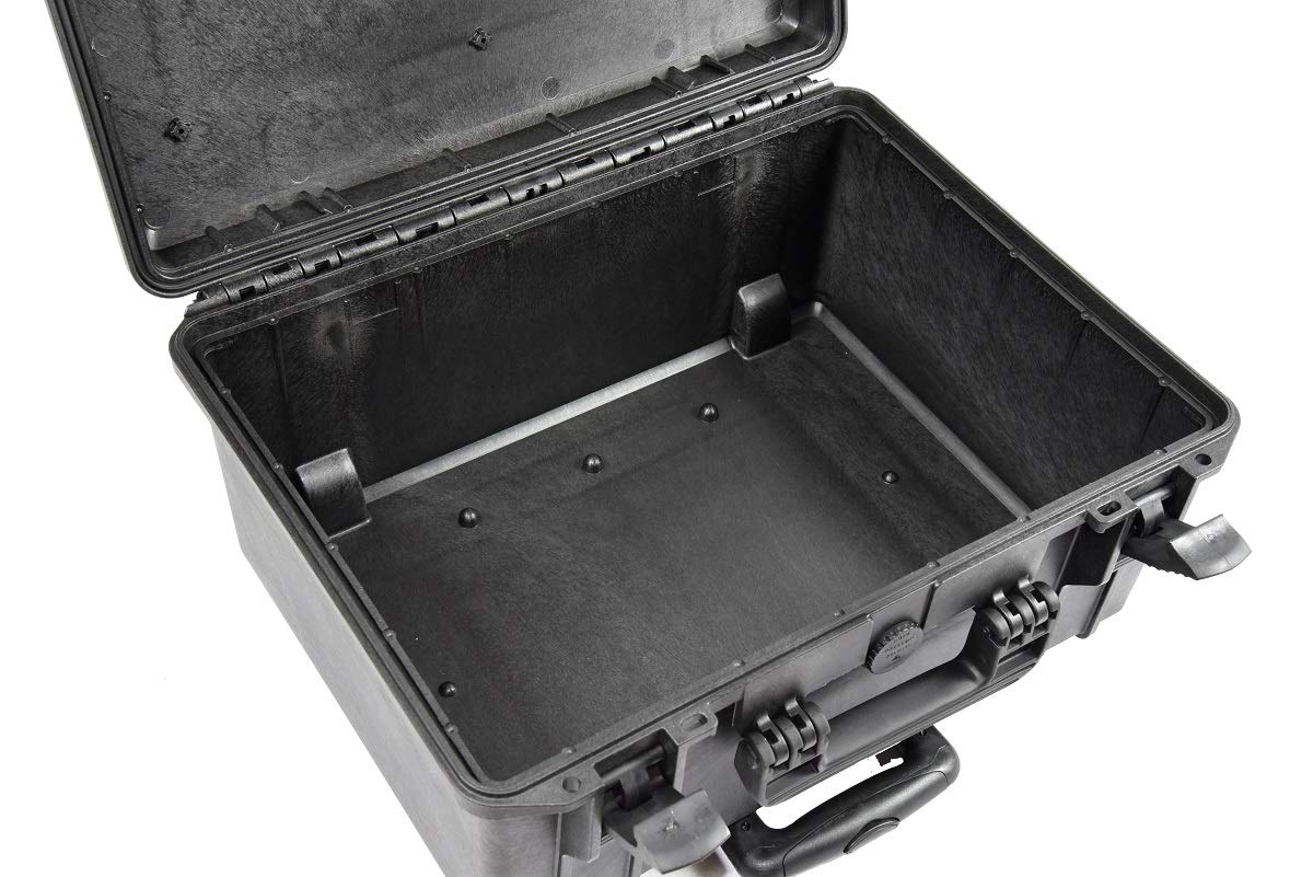 Waterproof Hard Case 19" x 16" x 10" with Pre-Cubed Foam, Wheels and Telescopic Handle, Lightweight, Dust Proof Elephant EL1808W