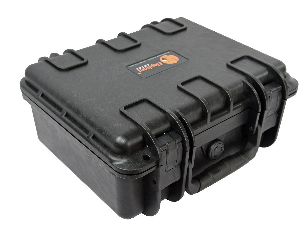 Elephant E160 Waterproof Case with Foam for Mirrorles Camera Small SLR, Professional Studio and Dj Headphone, Video and Gopro, Guns, Test and Metering Equipment Hard Plastic Case