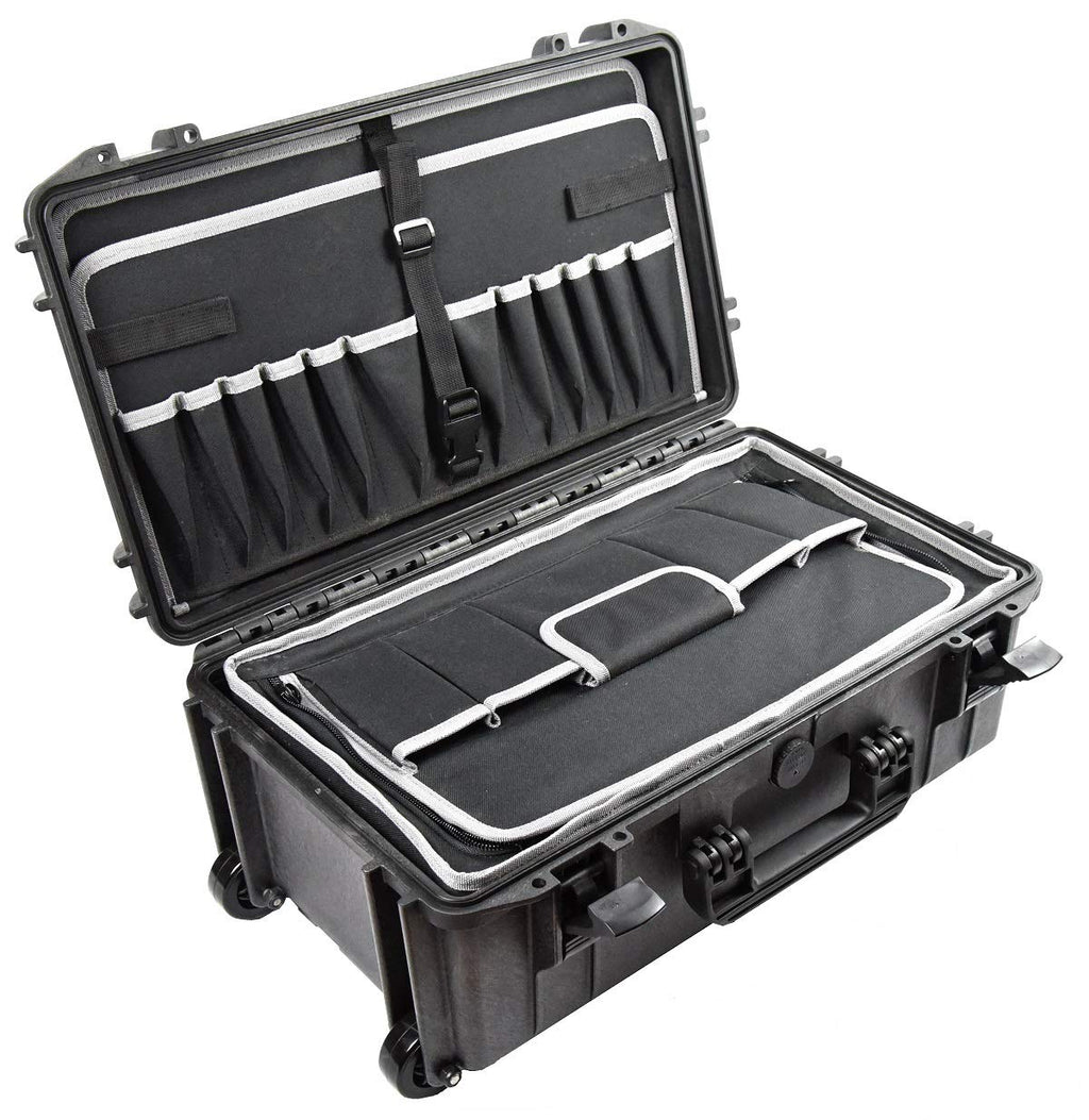 Tool Box Waterproof Technician/electrician tool organizer case, briefcase with Wheels Elephant EL2007TWC