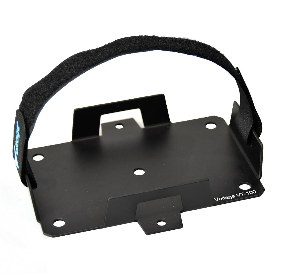 Voltage Small Battery Tray for 12V 15AH, 12V 12AH,12V 9AH, 12V 8AH, 12V 7AH,12V 6AH, 6V 7AH, 6V 12AH, YTX7B-BS, YTX9-BS, YTX14BS Batteries and More. Battery Mount with Hold Down Strap VT-100