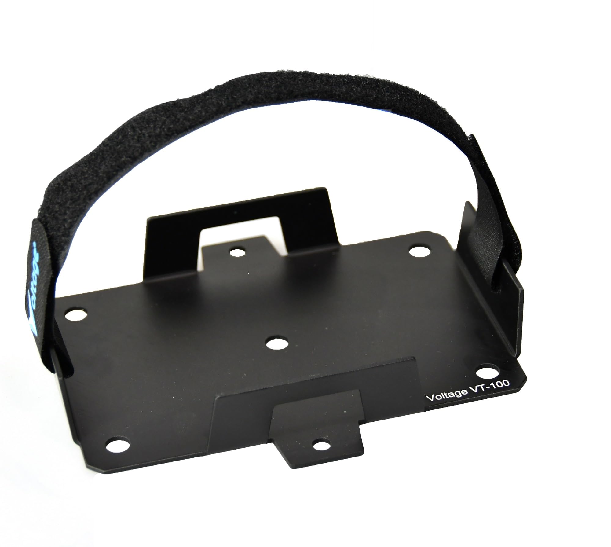 Voltage Small Battery Tray for 12V 15AH, 12V 12AH,12V 9AH, 12V 8AH, 12V 7AH,12V 6AH, 6V 7AH, 6V 12AH, YTX7B-BS, YTX9-BS, YTX14BS Batteries and More. Battery Mount with Hold Down Strap VT-100
