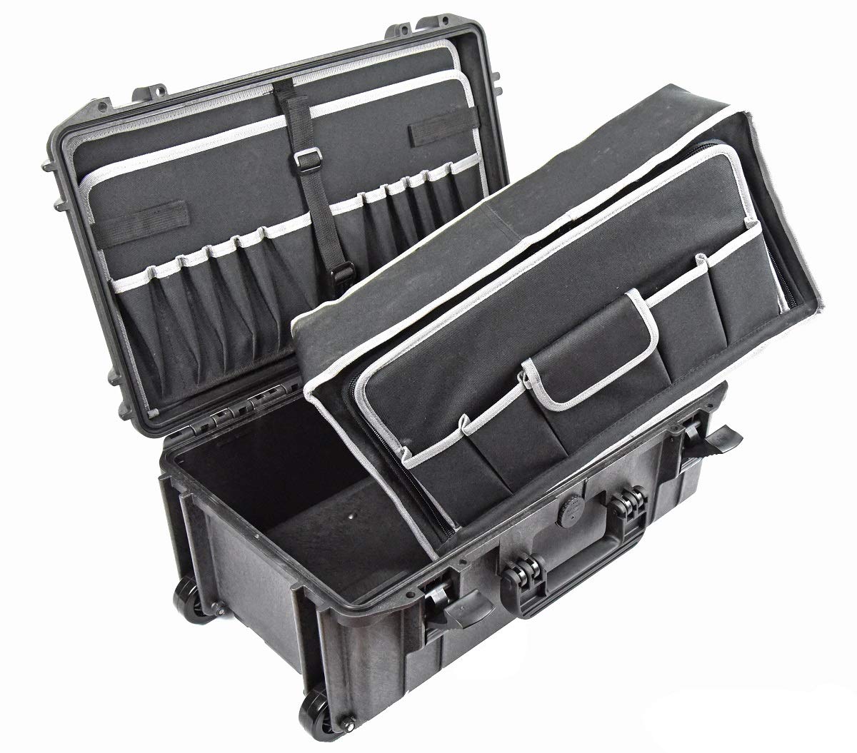 Tool Box Waterproof Technician/electrician tool organizer case, briefcase with Wheels Elephant EL2007TWC