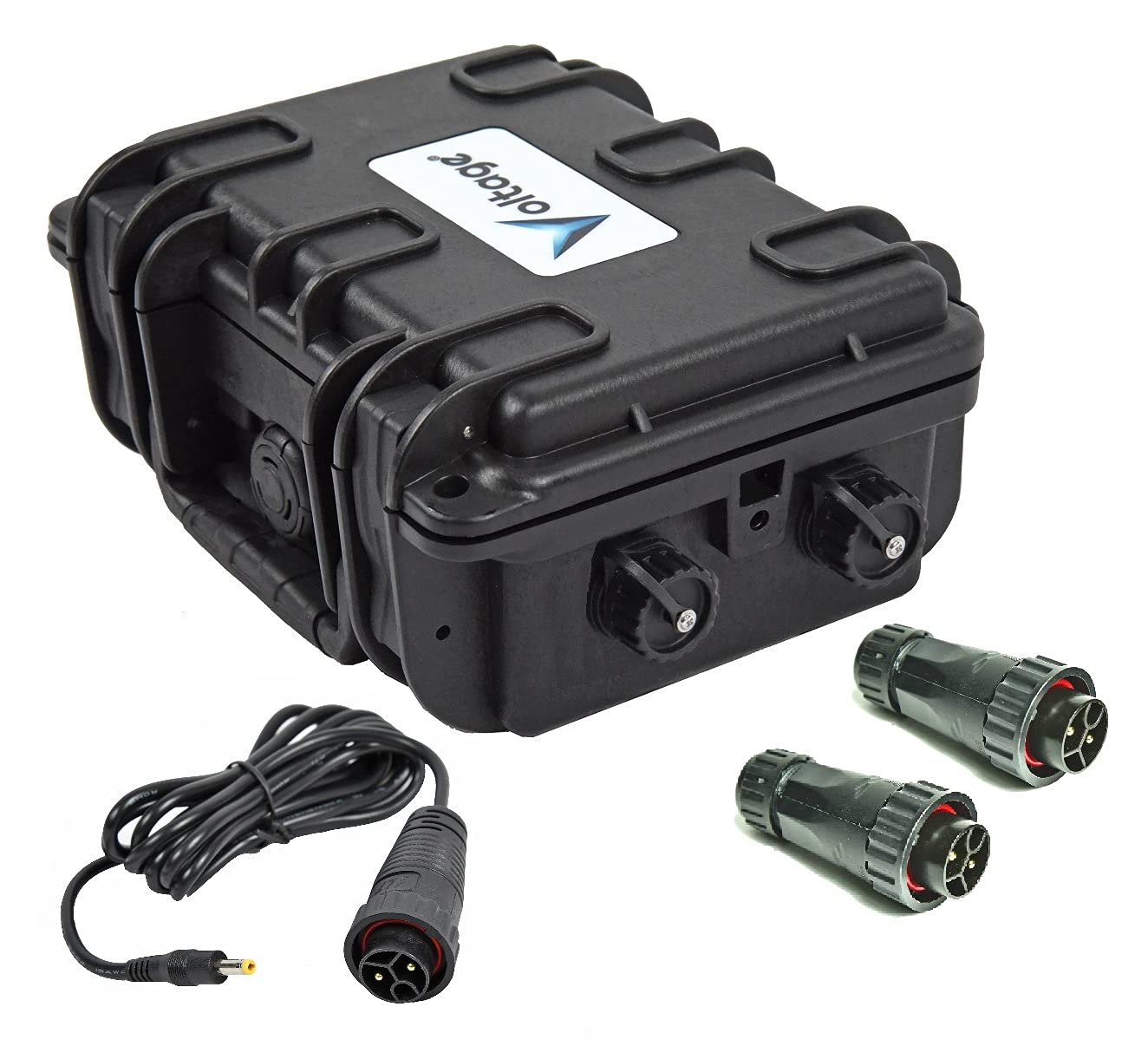Voltage® V9D2W Trail Camera Waterproof External Battery Box with Wildlife Camera Cable DC Connector