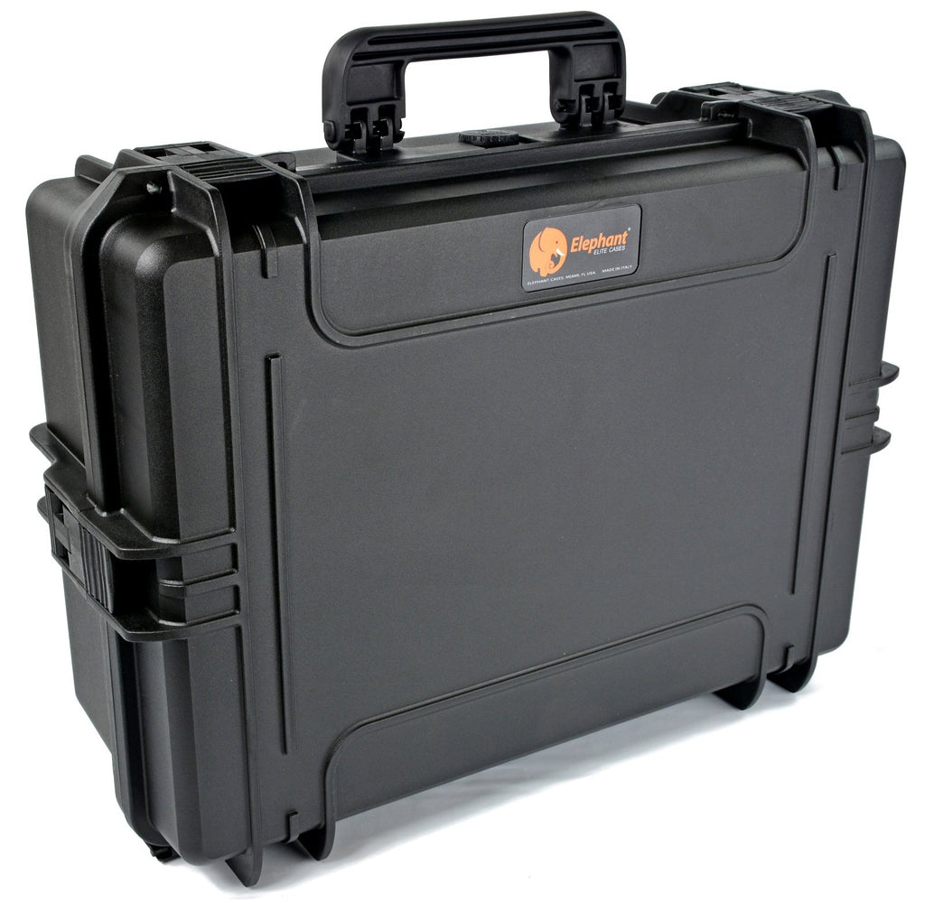Elephant Elite EL1907 Case with Foam for Large D-SLR Cameras with Lenses, Audio and Video Equipment, Guns, Waterproof Hard Plastic Case