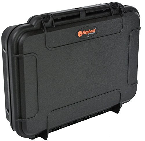 Pistol Case Handgun Hard case Elephant Elite EL008 with Pre-Cubed Foam, Waterproof Concealed Carry