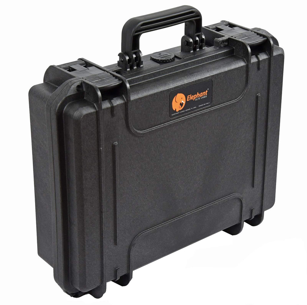 Elephant Elite EL1404 Waterproof Hard Case for Gun, Pistols, Camera Equipment, Electronics, Drone, Tool (with Foam)