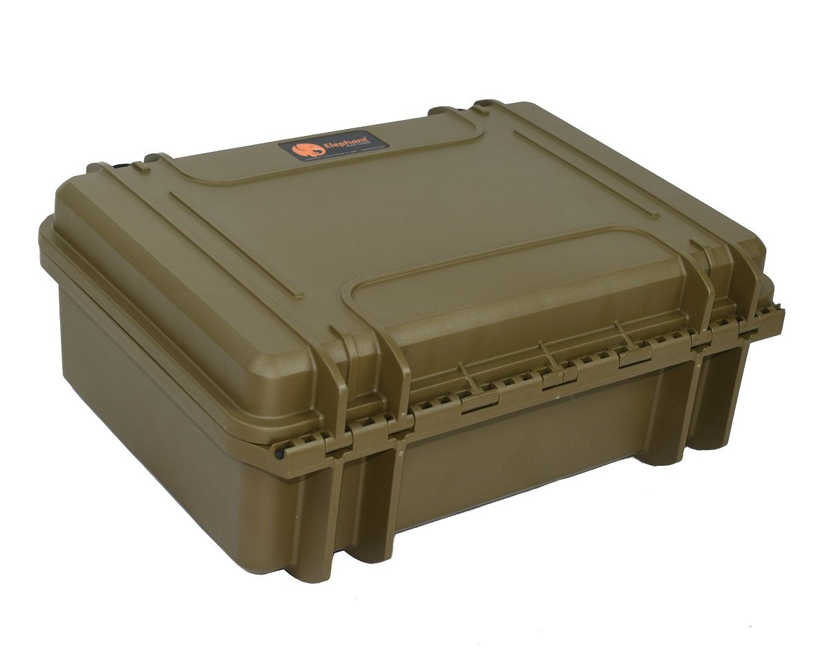 Elephant EL5G 5 Guns Pistol Hard Case Waterproof dust-Proof TSA Approved Multiple Gun case (Sahara Green)