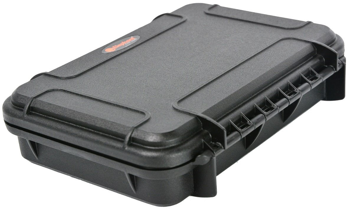 Waterproof Dust-Proof 48 SD / 36 CF, CFxpress or XQD High Capacity Professional Memory Card Protective Case EL4836MR Red Foam on Black Hard Case